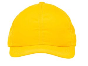 gorros en tafeta amarillo oro