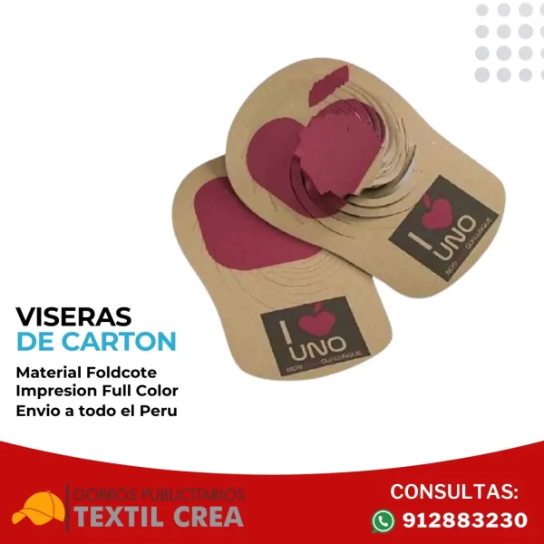 Viseras de Carton